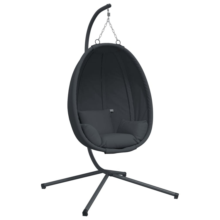 Vidaxl Hanging Chair mit Standardgewabel- und Stahl -Anthrazit -geläutet