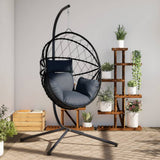 Vidaxl-Hängesessel mit Standard-Rattan und anthrazitfarbenem Stahl - afbeelding 1