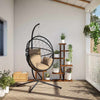 Vidaxx-Hängesessel mit Standard-Rattan und Stahl in Taupe