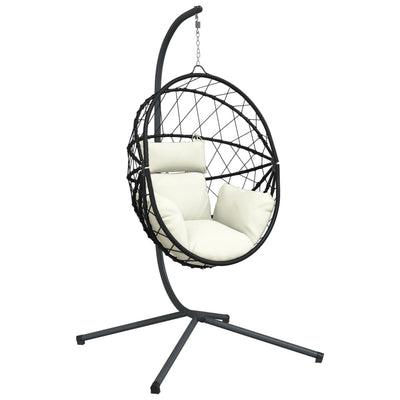 Vidaxl Hanging Chair mit Standard Rattan und Stahl Beige