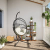 Vidaxl Hanging Chair mit Standard Rattan und Stahl Beige