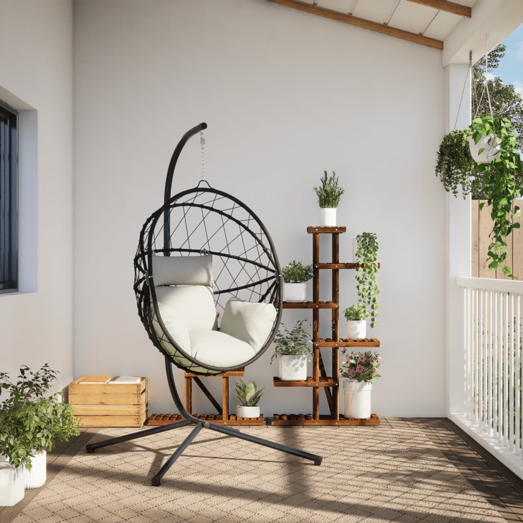 Vidaxl Hanging Chair mit Standard Rattan und Stahl Beige