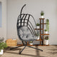 Vidaxl Hanging Chair mit Standard -Stahl -Anthrazit -gelöscht