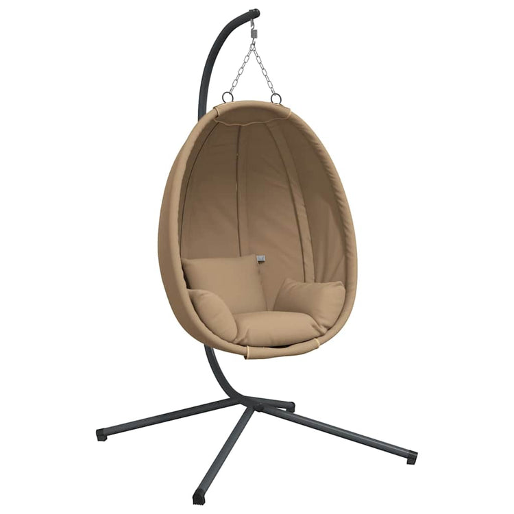 Vidaxl Hanging Chair mit Standard Rattan und Staal Taupe
