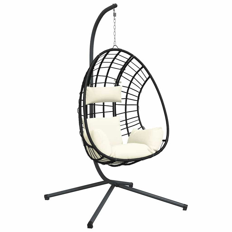 Vidaxl Hanging Chair mit Standard Rattan und Stahl Beige