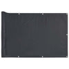 VIDAXL -Balkon -Bildschirm 500x75 cm PVC Anthrazit -gelöscht