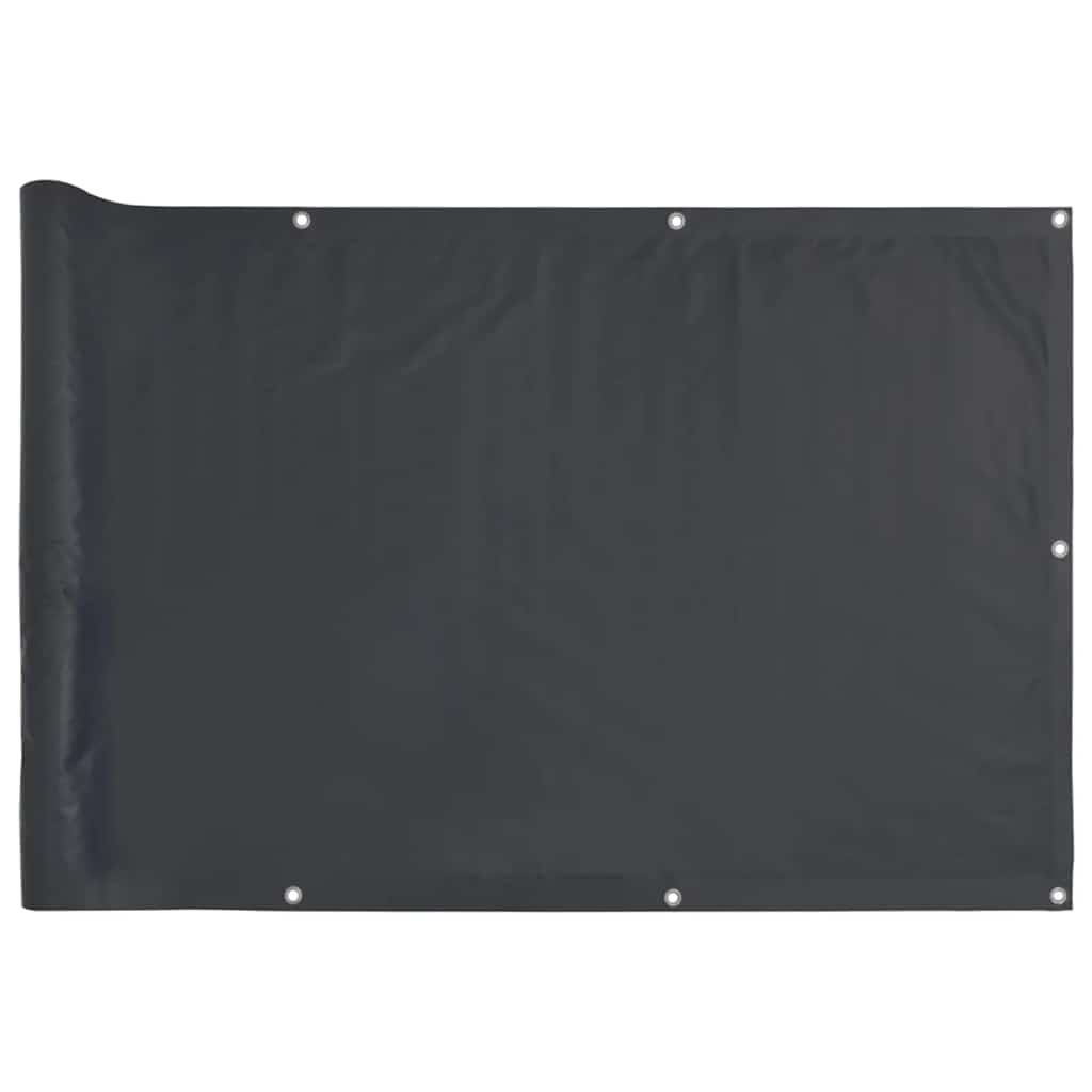 Vidaxl Balcony Bildschirm 800x75 cm PVC Anthrazit -ausgelöst