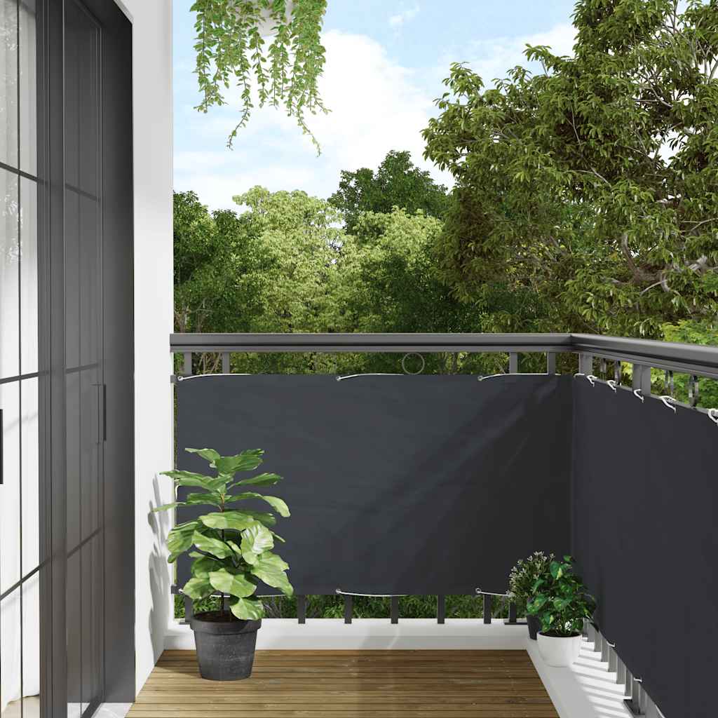 Vidaxl Balcony Bildschirm 800x75 cm PVC Anthrazit -ausgelöst