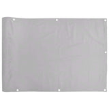 Vidaxl Balkon Bildschirm 400x75 cm PVC Grau - afbeelding 2