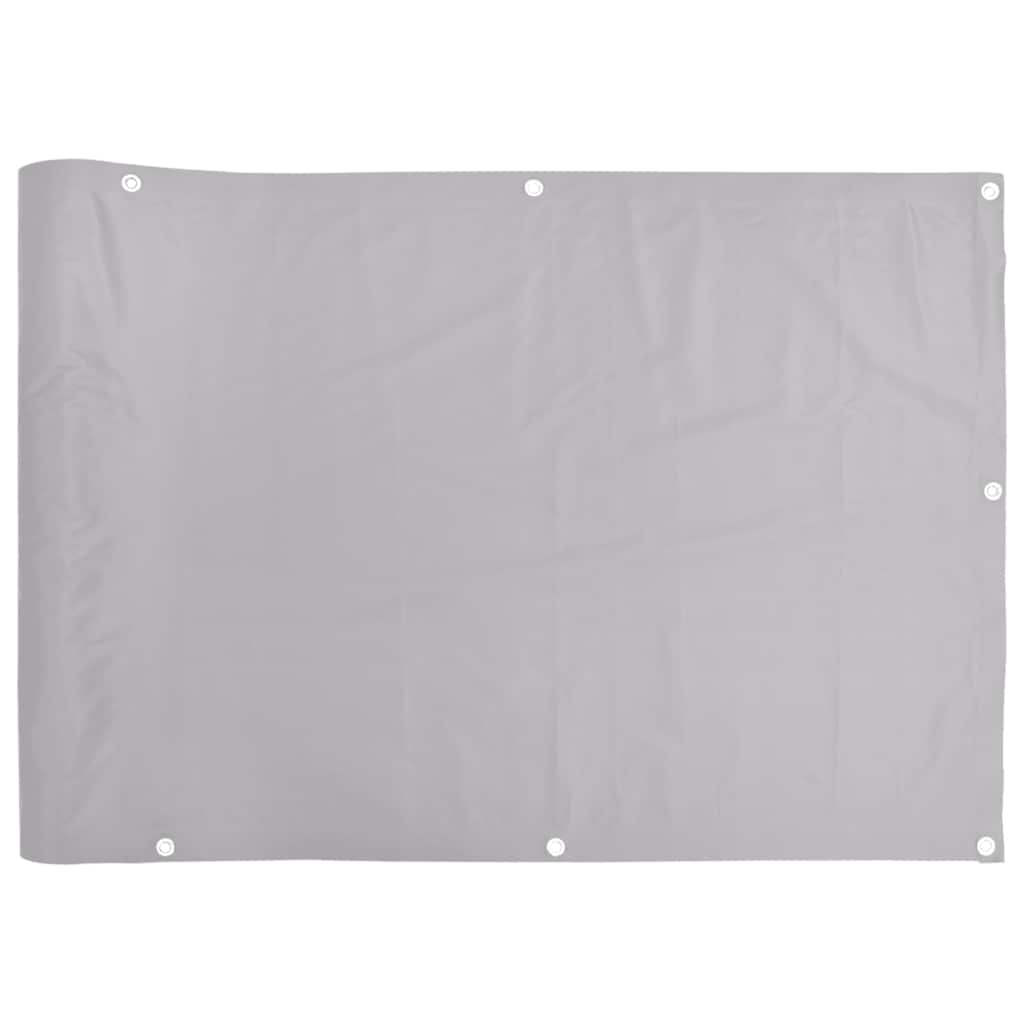 Vidaxl Balkon Bildschirm 1000x75 cm PVC Grau