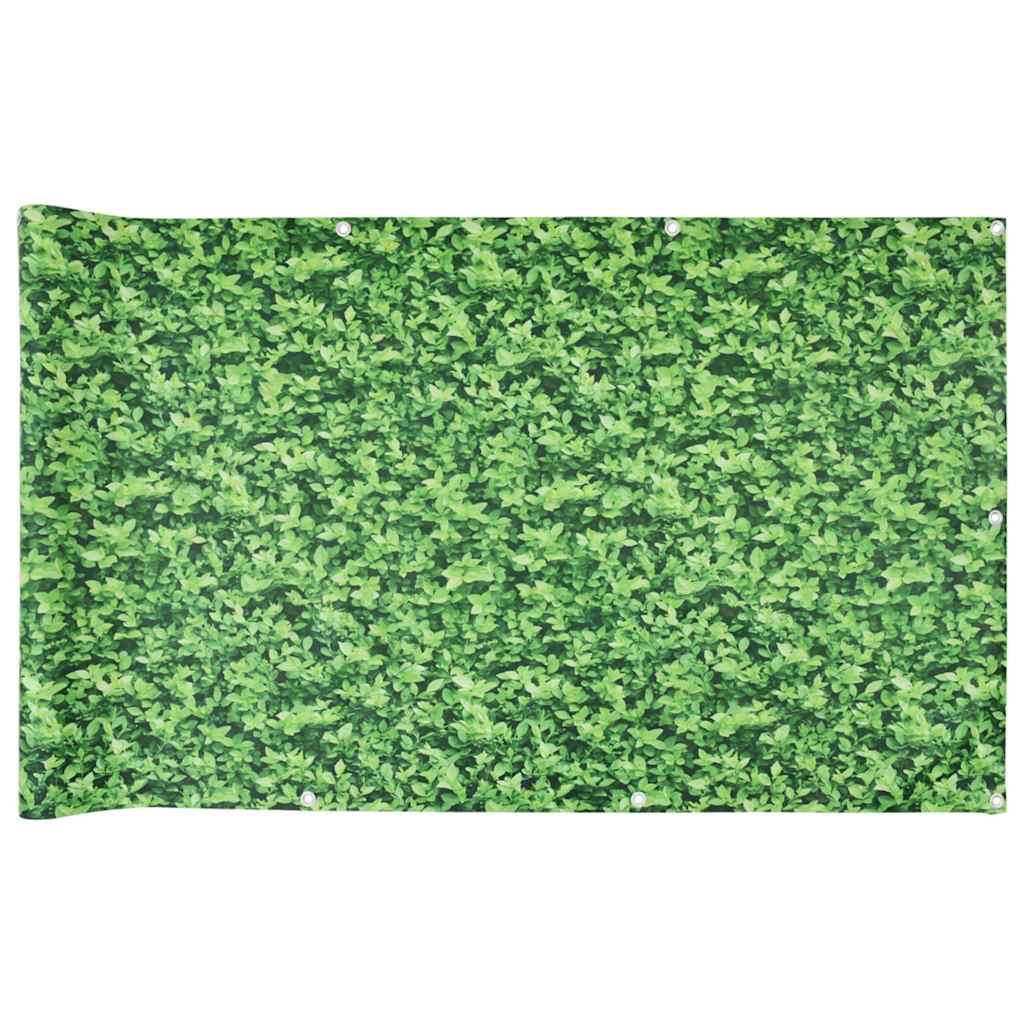 Vidaxl Balkon Bildschirm Anlage Muster 600x75 cm PVC Grün