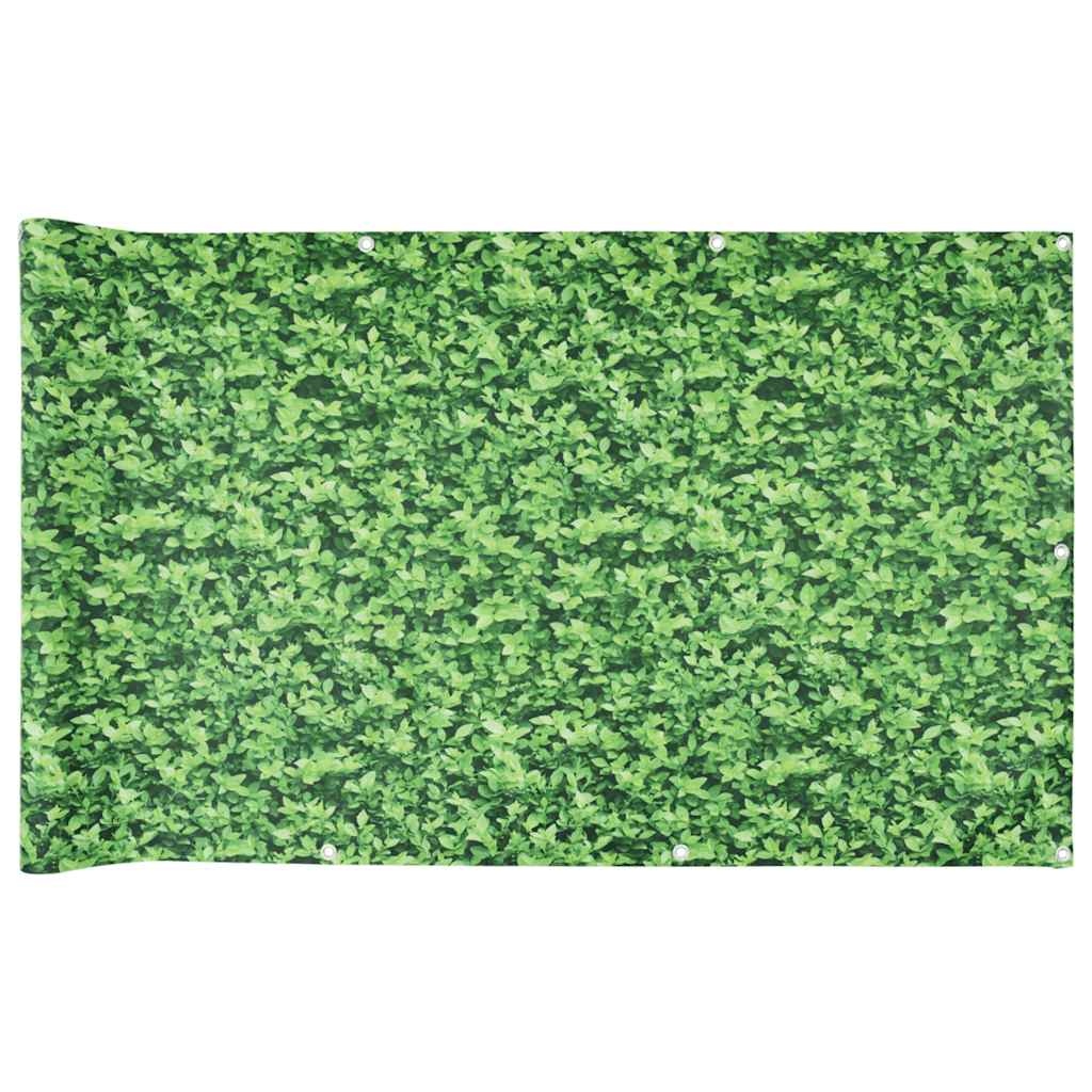 Vidaxl Balkon Bildschirm Anlage Muster 700x75 cm PVC Grün