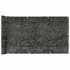 Vidaxl Balkon Bildschirmstein Muster 500x75 cm PVC Grau