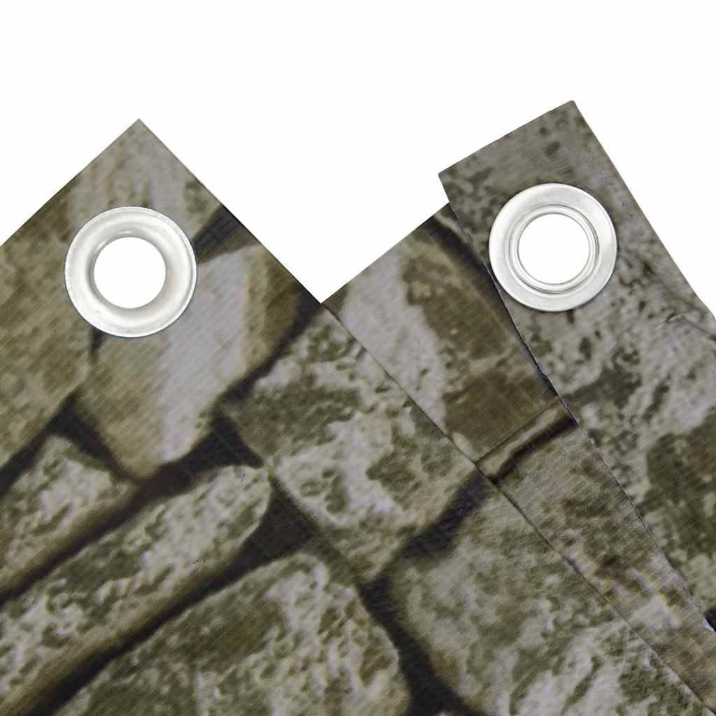 VIDAXL Balkon Bildschirmstein Muster 400x75 cm PVC
