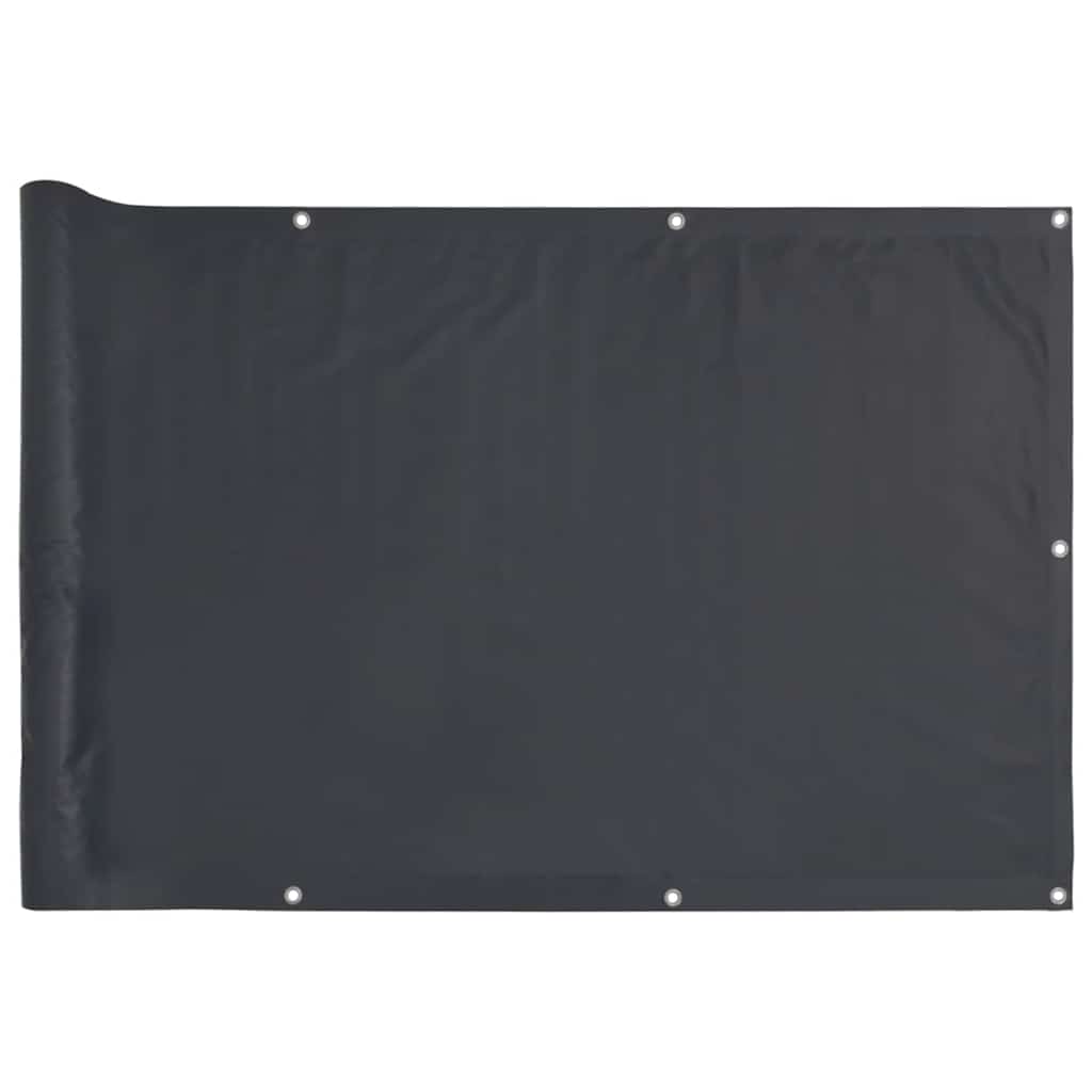 VIDAXL -Balkon -Bildschirm 500x90 cm PVC Anthrazit -gelöscht