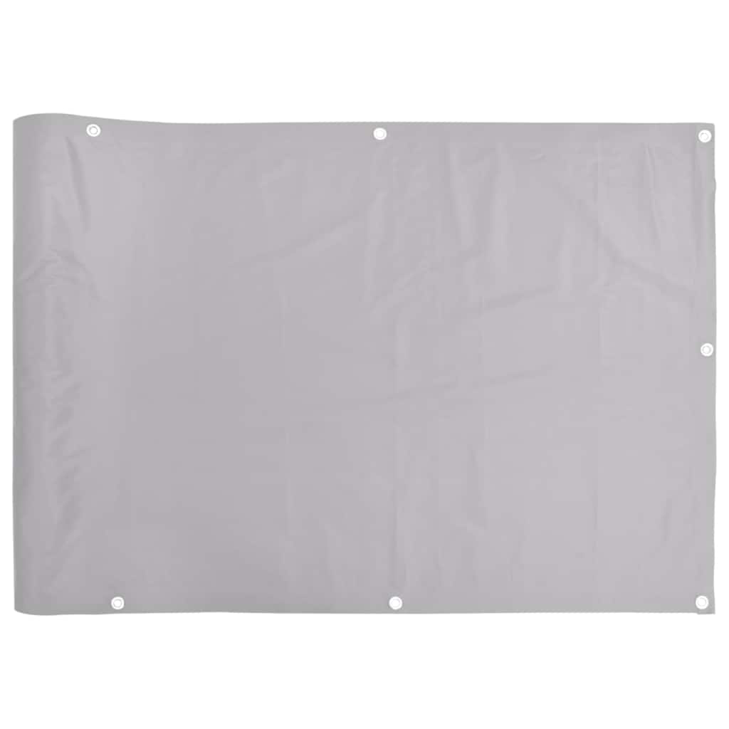 Vidaxl Balkon Bildschirm 500x90 cm PVC Grau