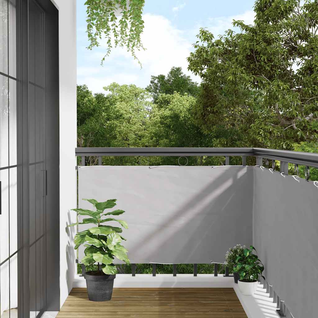 Vidaxl Balkon Bildschirm 500x90 cm PVC Grau