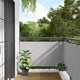Vidaxl Balkon Bildschirm 500x90 cm PVC Grau