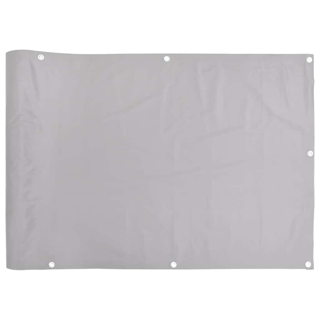 Vidaxl Balkon Bildschirm 1000x90 cm PVC Grau