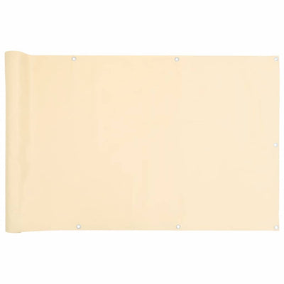 Vidaxl Balkon Bildschirm 600x90 cm PVC Cream -Colored