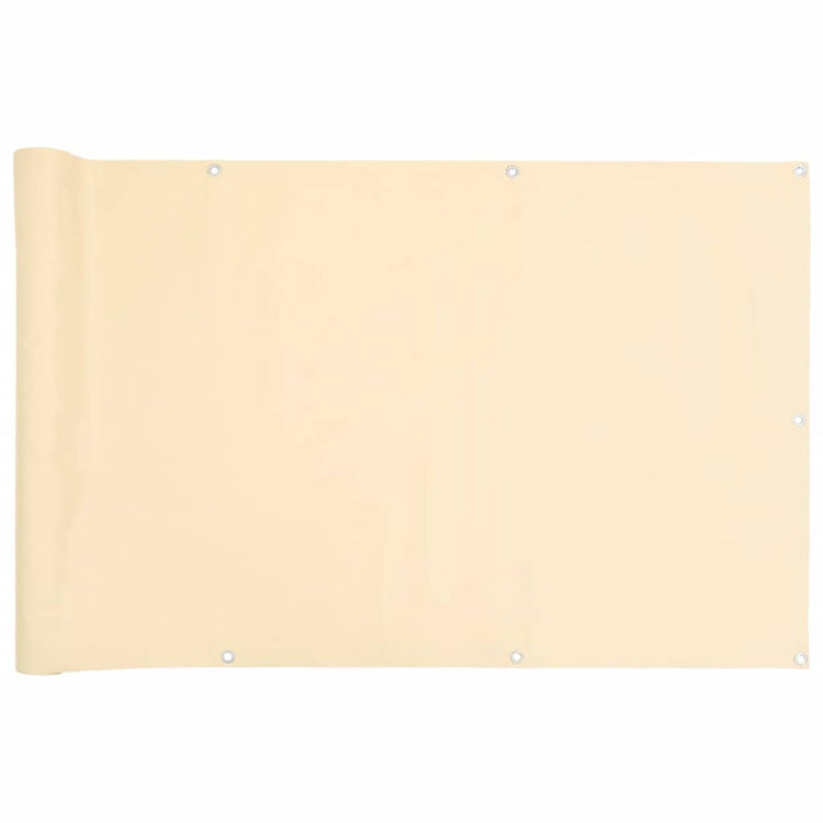 Vidaxl Balkon Bildschirm 600x90 cm PVC Cream -Colored