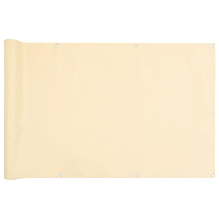 Vidaxl Balkon Bildschirm 800x90 cm PVC Creme farbig