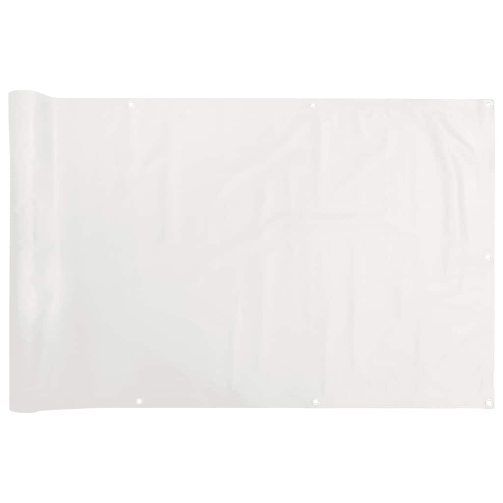 Vidaxl Balkon Bildschirm 300x90 cm PVC Weiß
