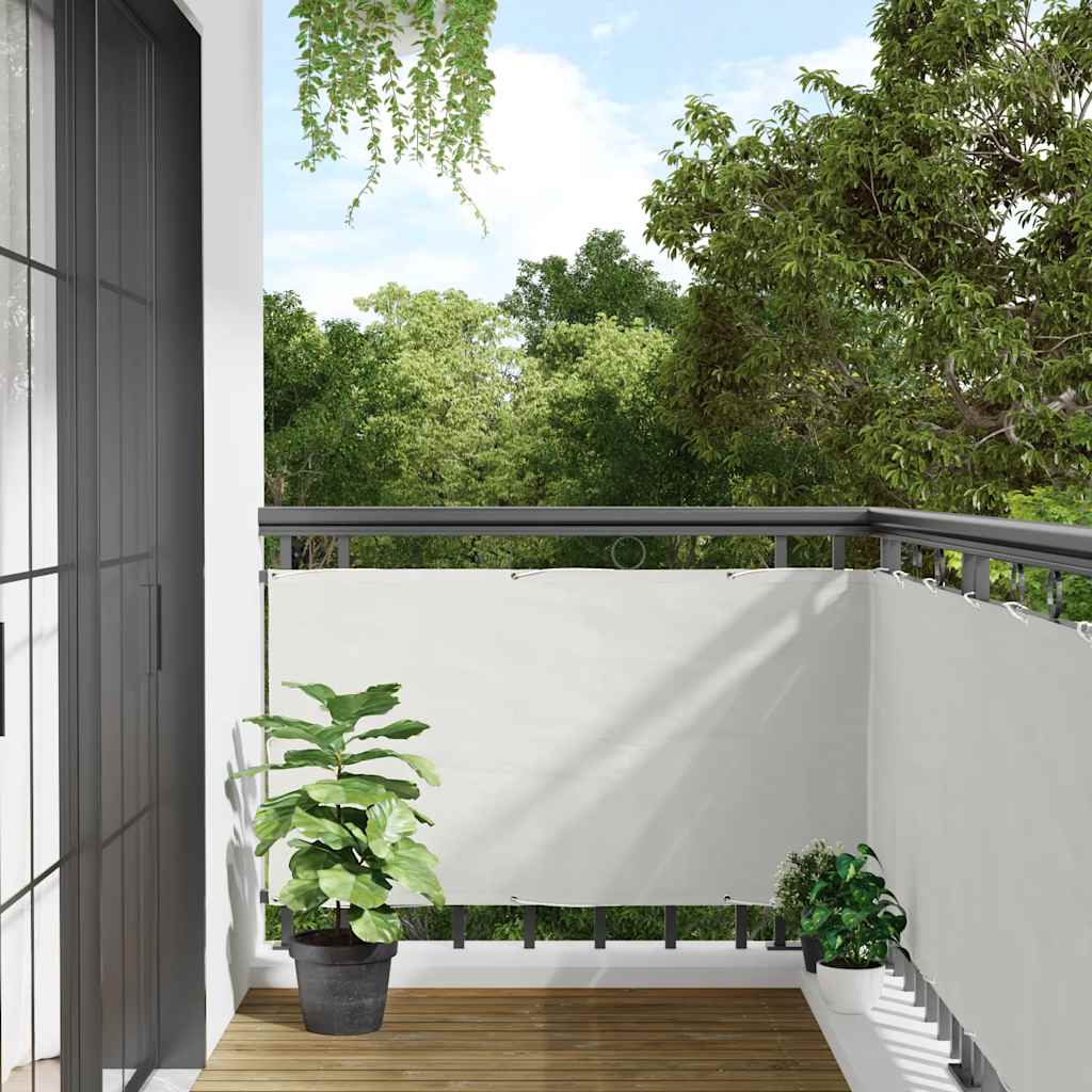 Vidaxl Balkon Bildschirm 400x90 cm PVC Weiß