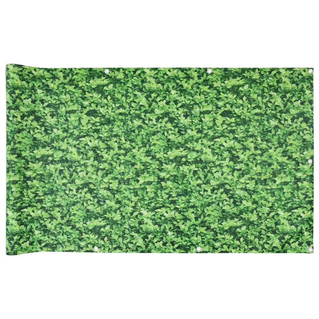 Vidaxl Balkon Bildschirm Anlage Muster 500x90 cm PVC Grün