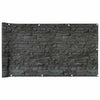 Vidaxl Balkon Bildschirm Stein Muster 600x90 cm PVC Grau