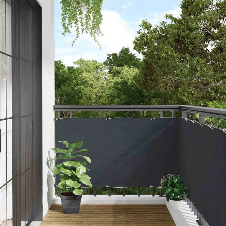 VIDAXL -Balkon -Bildschirm 300x120 cm PVC Anthrazit -gelöscht