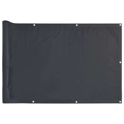VIDAXL -Balkon -Bildschirm 400x120 cm PVC Anthrazit -gelöscht