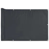 VIDAXL -Balkon -Bildschirm 500x120 cm PVC Anthrazit -gelöscht
