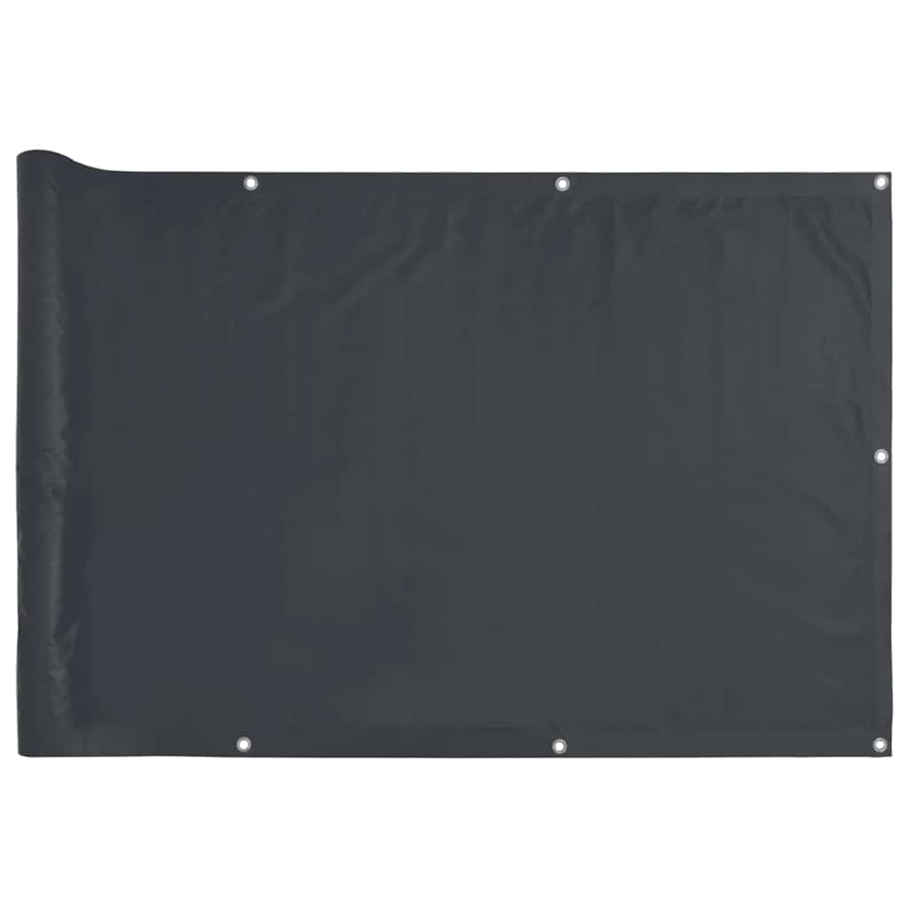 VIDAXL -Balkon -Bildschirm 500x120 cm PVC Anthrazit -gelöscht