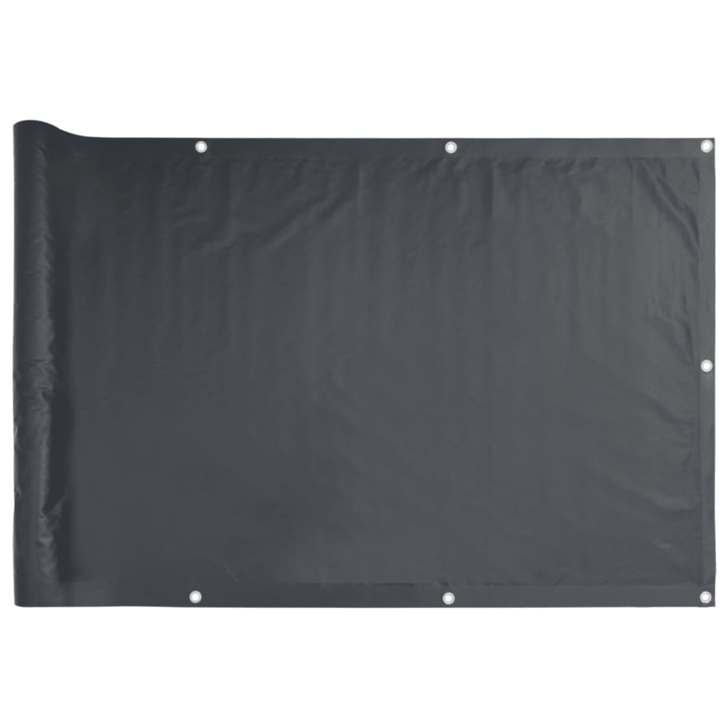 VIDAXL -Balkon -Bildschirm 1000x120 cm PVC Anthrazit -gelöscht