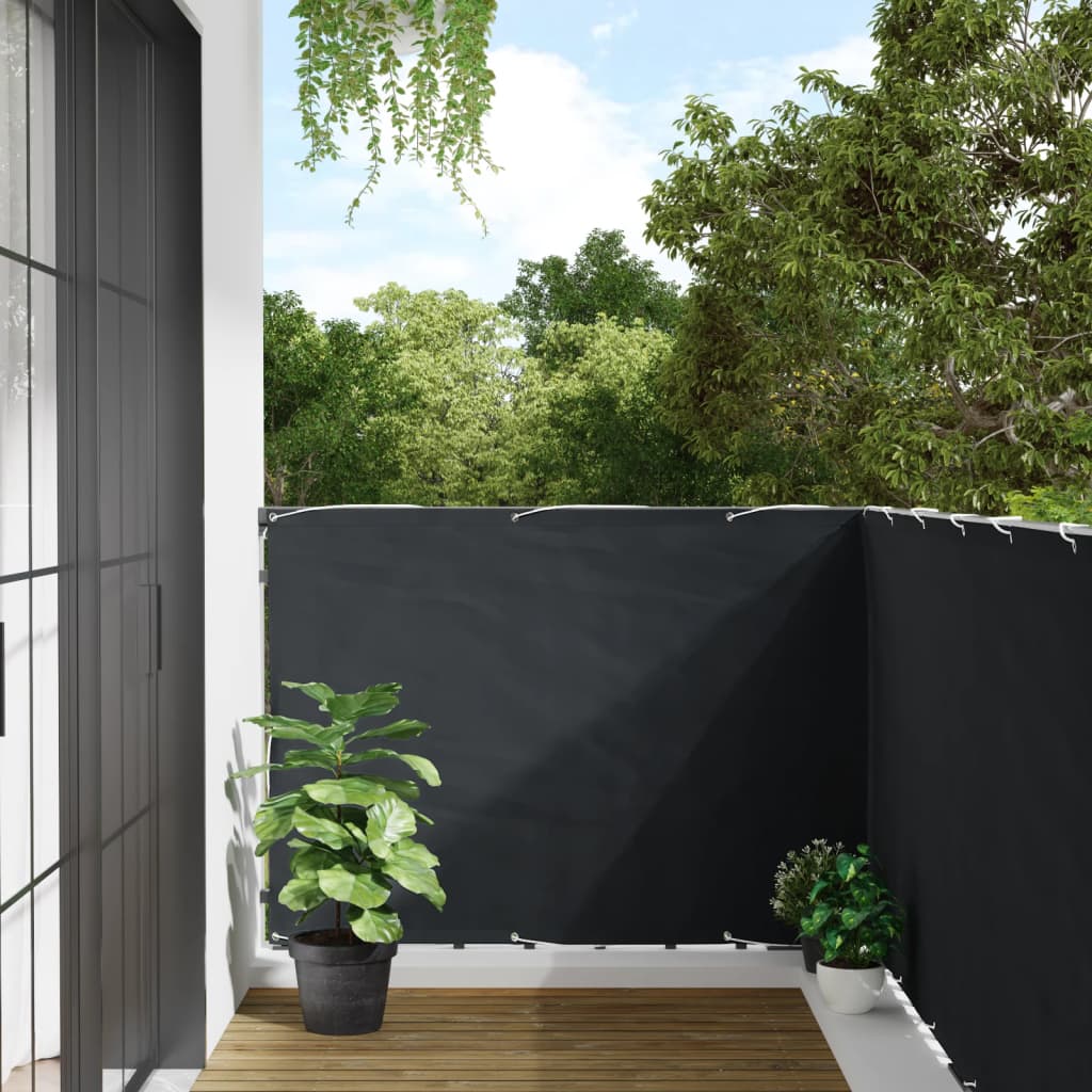 VIDAXL -Balkon -Bildschirm 1000x120 cm PVC Anthrazit -gelöscht