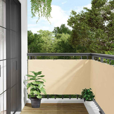 Vidaxl Balkon Bildschirm 300x120 cm PVC Cream -Colored