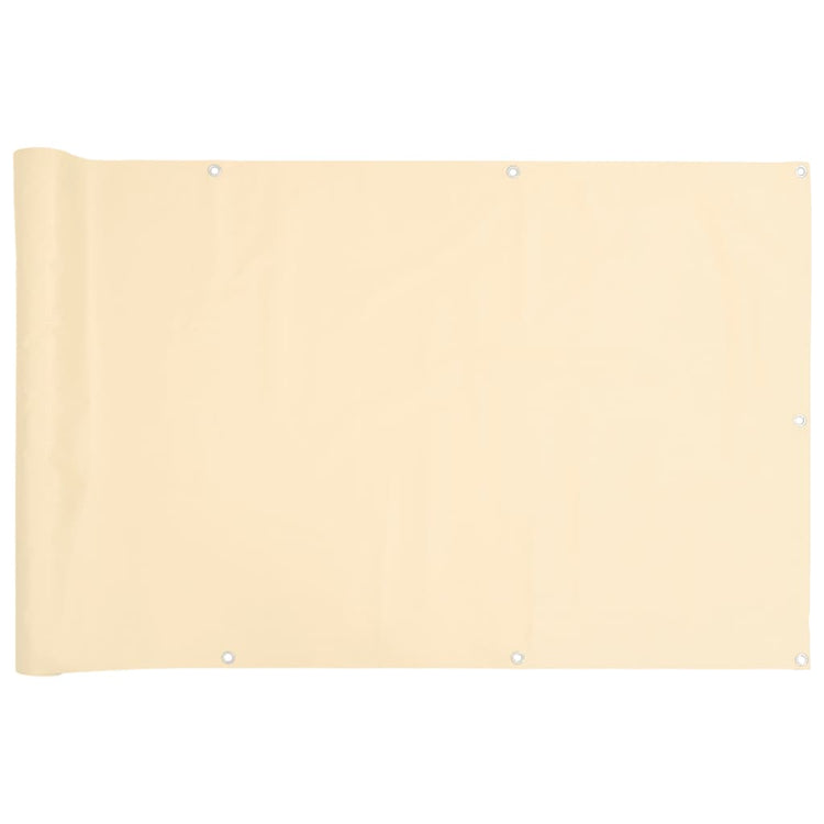 VIDAXL -Balkon -Bildschirm 500x120 cm PVC Cream -Colored