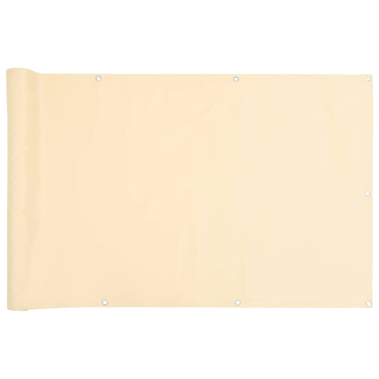 Vidaxl Balkon Bildschirm 700x120 cm PVC Cream -Colored