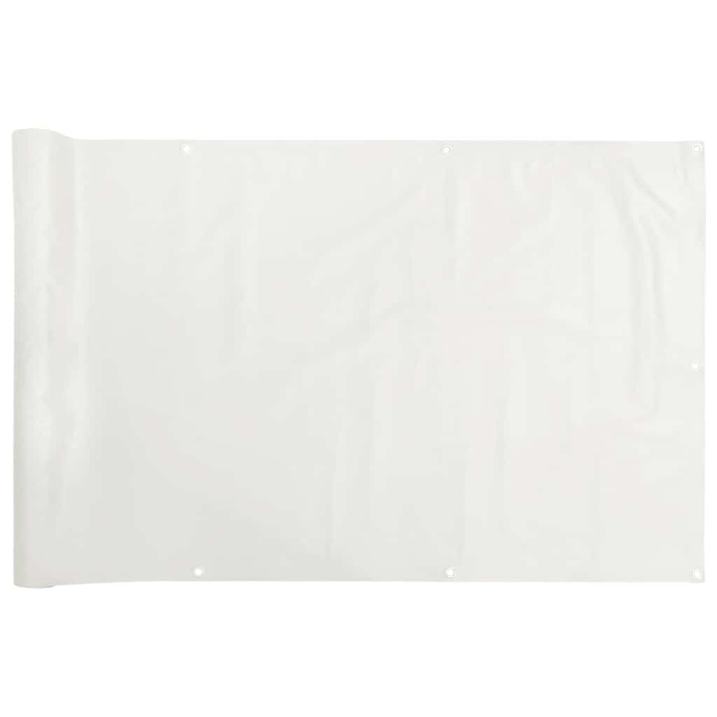 Vidaxl Balkon Bildschirm 600x120 cm PVC Weiß