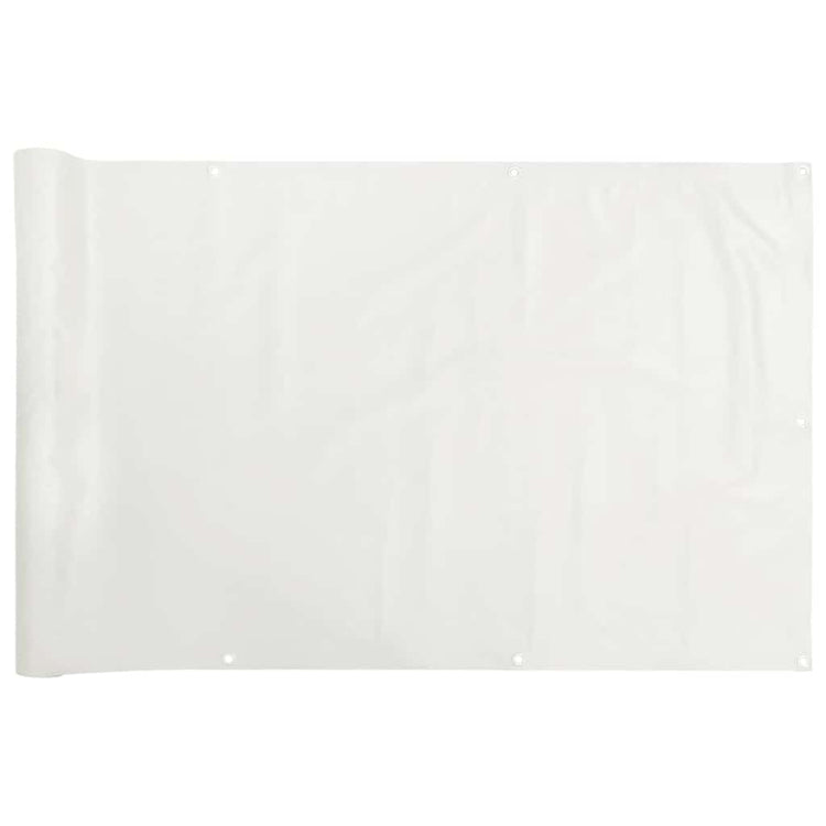 Vidaxl Balkon Bildschirm 600x120 cm PVC Weiß