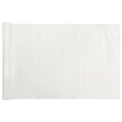 Vidaxl Balkon Bildschirm 700x120 cm PVC Weiß