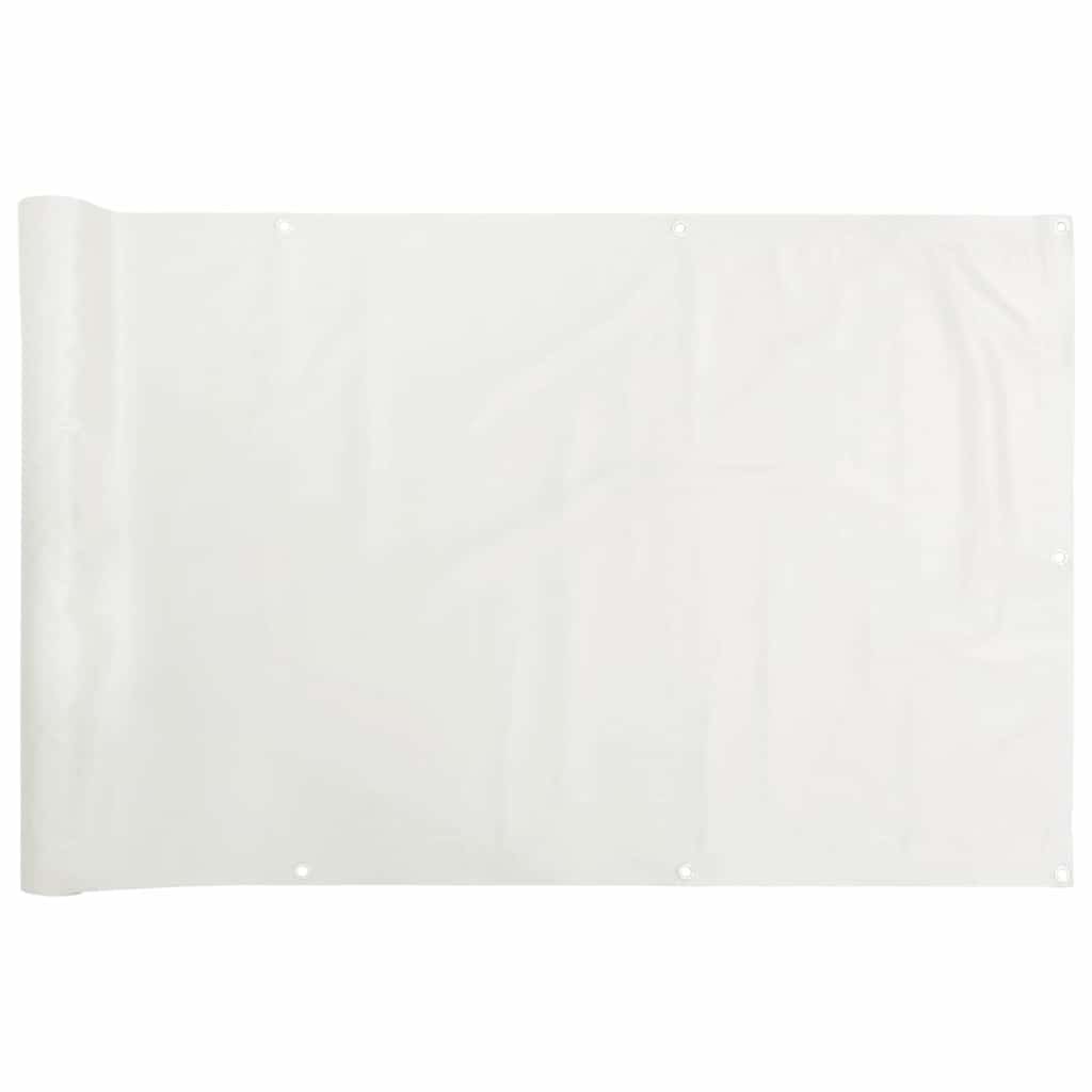 Vidaxl Balkon Bildschirm 800x120 cm PVC Weiß