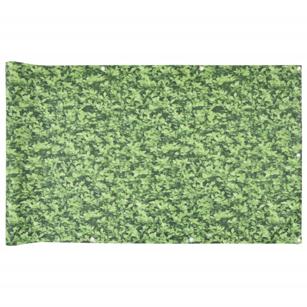 Vidaxl Balkon Bildschirm Anlage Muster 800x120 cm PVC Grün