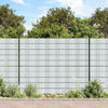 Vidaxl Gartenbildschirme 10 ST 252.5x19 M PVC Hellgrau