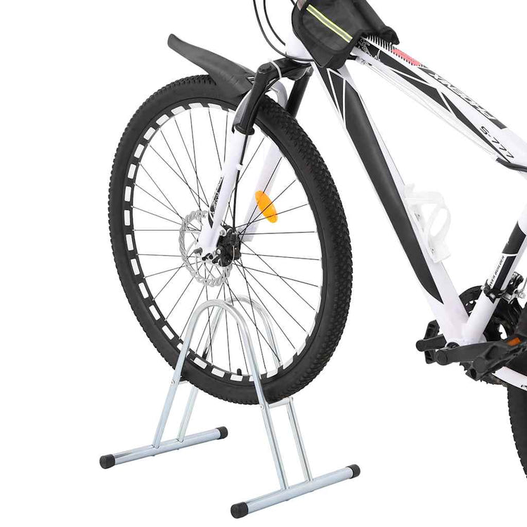 Vidaxl -Fahrradständer für 1 Fahrrad abgetrennter verzinkter Stahl