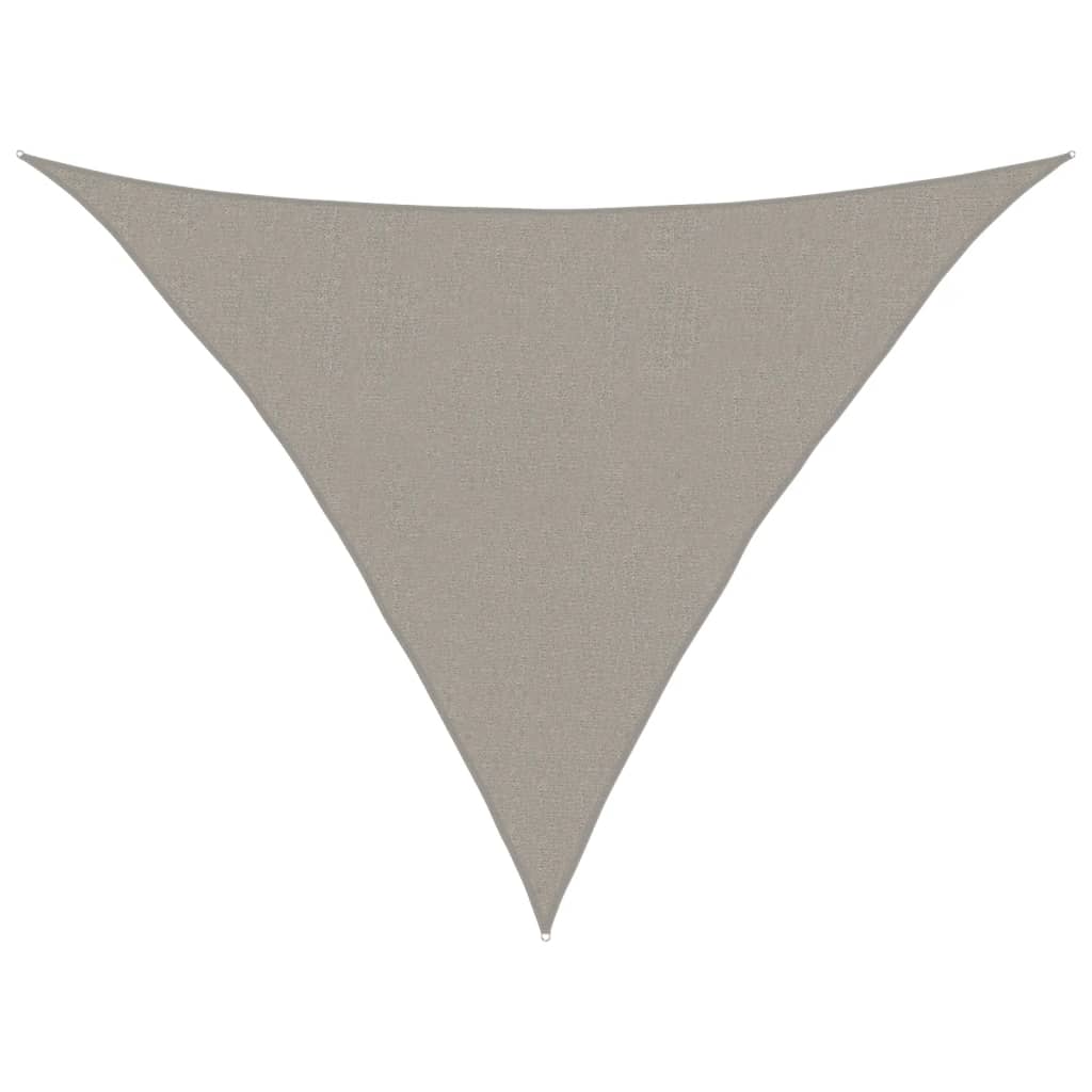 Vidaxx Sonnensegel 160 g m² dreieckig 2,5x2,5x3,5 m HDPE hellgrau