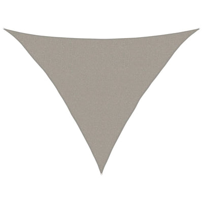 Vidaxx Sonnensegel 160 g m² dreieckig 2,5x2,5x3,5 m HDPE hellgrau