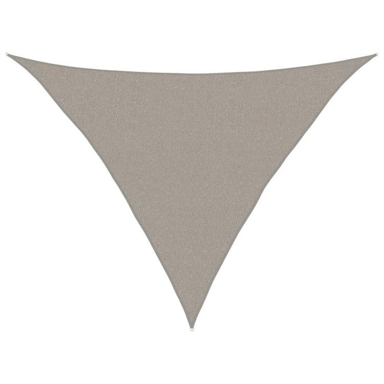 Vidaxx Sonnensegel 160 g m² dreieckig 2,5x2,5x3,5 m HDPE hellgrau