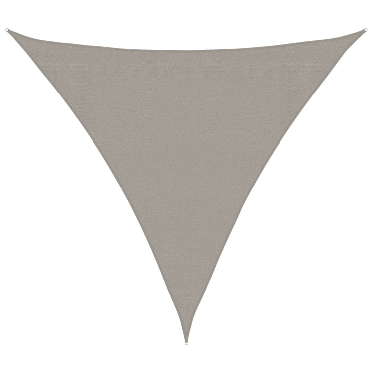 Vidaxx Sonnensegel 160 g m² dreieckig 3x3x3 m HDPE hellgrau